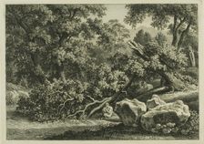 Landscape with Pan Playing a Flute, 1795. Creator: Johann Christian Reinhart