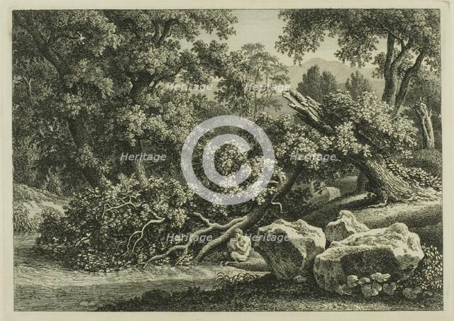 Landscape with Pan Playing a Flute, 1795. Creator: Johann Christian Reinhart.