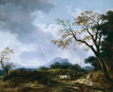 Landscape with Passing Shower, between 1765 and 1775. Creator: Jean-Honore Fragonard