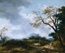 Landscape with Passing Shower, between 1765 and 1775. Creator: Jean-Honore Fragonard