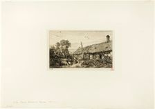 Landscape with Peasant Home, 1845. Creator: Charles Emile Jacque
