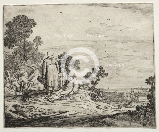 Landscape with Peasants, 1626. Creator: Pieter Molyn (Dutch, 1595-1661).