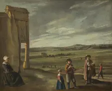 Landscape with Peasants, c. 1640. Creator: Louis Le Nain