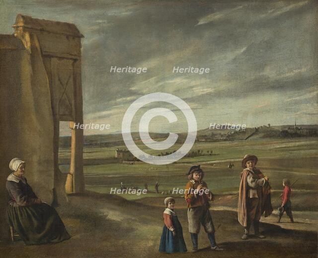 Landscape with Peasants, c. 1640. Creator: Louis Le Nain.