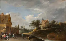 Landscape with Peasants Dancing, c. 1645-1650. Creator: David Teniers (Flemish, 1610-1690)