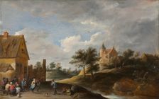 Landscape with Peasants Dancing, c. 1645-1650. Creator: David Teniers (Flemish, 1610-1690)