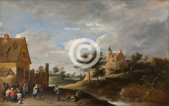 Landscape with Peasants Dancing, c. 1645-1650. Creator: David Teniers (Flemish, 1610-1690).