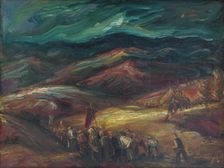 Landscape with procession, 1943. Creator: Ludovít Varga