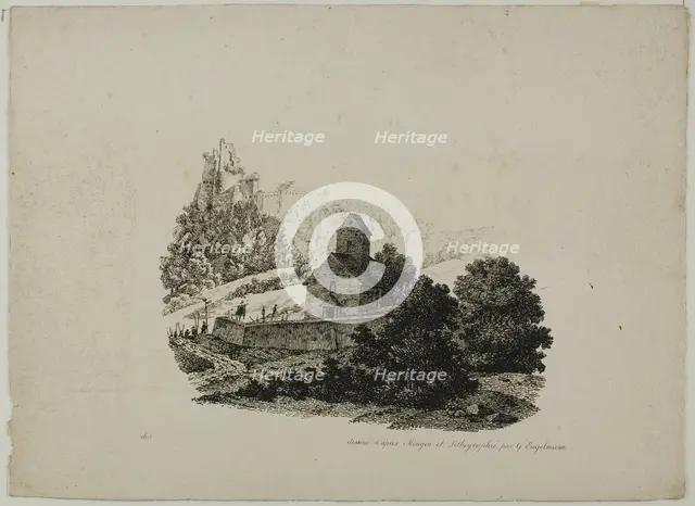 Landscape with Procession, n.d. Creator: Godefroy Engelmann.