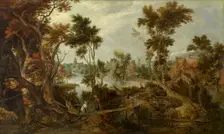 Landscape with Prophet Elijah and the Widow of Zarephath, 1613. Creator: Gillis Claesz. de Hondecoeter