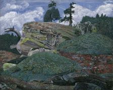 Landscape with rocks, 1905. Creator: Karl Mediz