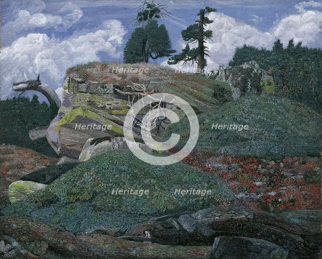Landscape with rocks, 1905. Creator: Karl Mediz.