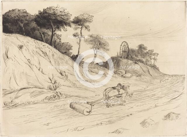 Landscape with Roller (Le paysage au rouleau). Creator: Alphonse Legros.