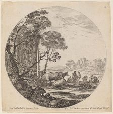 Landscape with Roman Ruins, 1646. Creator: Stefano della Bella