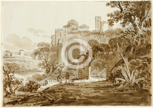 Landscape with Roman Ruins, n.d. Creator: Andrew Wilson.
