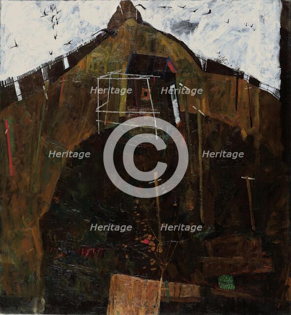 Landscape with Ravens, 1911. Artist: Schiele, Egon (1890–1918)