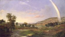Landscape with Rainbow, 1859. Creator: Robert Seldon Duncanson