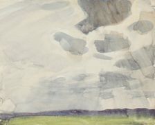Landscape with rainclouds, c1875-1944. Creator: George Clausen