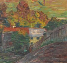 Landscape with Red Roof, Wasserburg, c1906. Creator: Alexei Jawlensky
