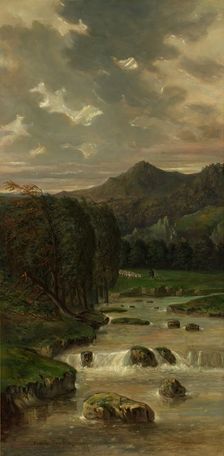 Landscape with river, 1891. Creator: Ceferino Araujo