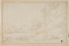 Landscape with River Bank, n.d. Creator: Annibale Carracci