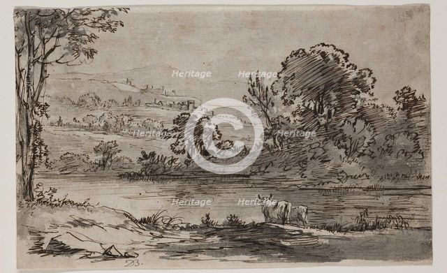 Landscape with River, between 1756 and 1810. Creator: Jean-Jacques de Boissieu.