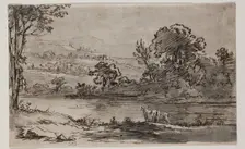 Landscape with River, between 1756 and 1810. Creator: Jean-Jacques de Boissieu