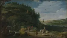 Landscape with rider, 1625. Creator: Esaias van de Velde
