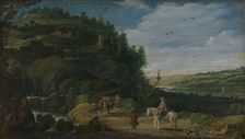 Landscape with rider, 1625. Creator: Esaias van de Velde