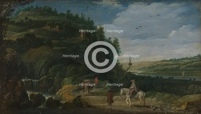 Landscape with rider, 1625. Creator: Esaias van de Velde.