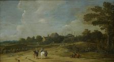 Landscape with Riders on a Sandy Road, 1623-1669. Creator: Pieter Jansz Post