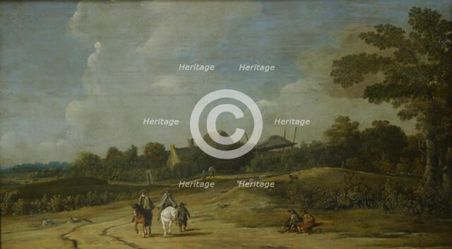 Landscape with Riders on a Sandy Road, 1623-1669. Creator: Pieter Jansz Post.