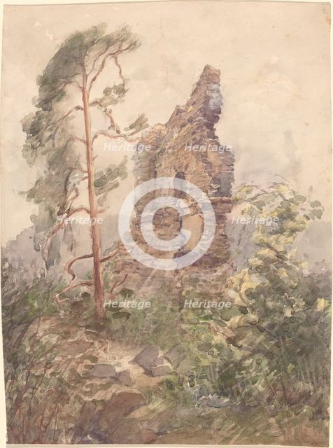 Landscape with Ruin, 1900-1902. Creator: Karel Vitezslav Masek.
