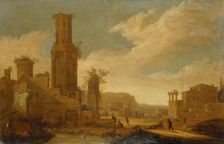 Landscape with Ruins, 1650. Creator: Daniël van Heil