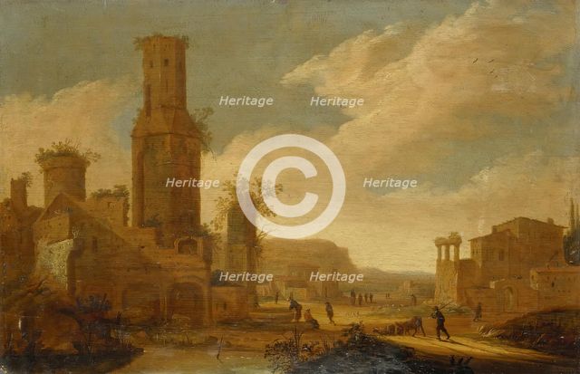 Landscape with Ruins, 1650. Creator: Daniël van Heil.