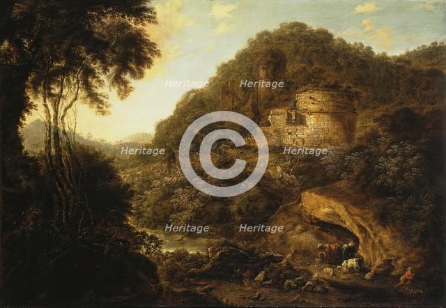 Landscape with Ruins, 1679. Creator: Gillis Neyts.
