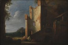 Landscape with ruins, 1601-1700. Creator: Unknown