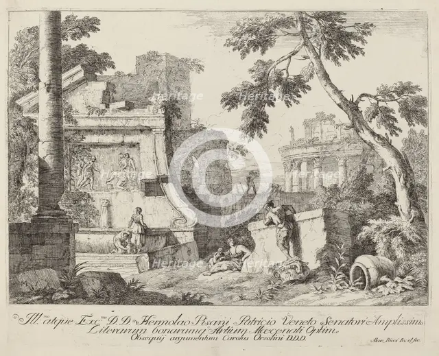 Landscape with Ruins. Creator: Marco Ricci.