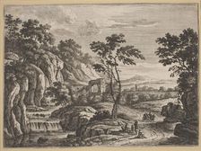 Landscape with Ruins and a Waterfall. Creator: Johann Christoph Dietzsch