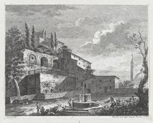 Landscape with Ruins and Fountain, ca. 1750-70. Creator: Fabio Berardi