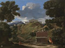 Landscape with Ruins, c1634. Creator: Nicolas Poussin