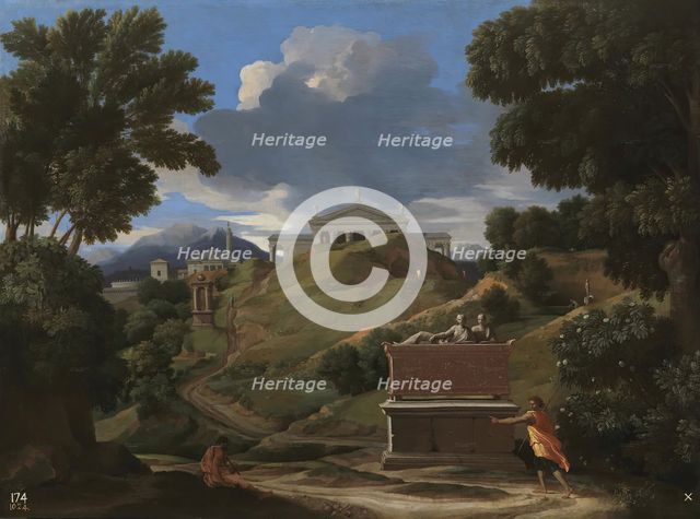 Landscape with Ruins, c1634. Creator: Nicolas Poussin.