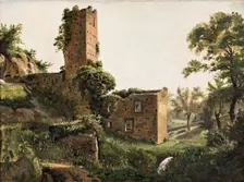 Landscape with ruins, c1838. Creator: Wilhelm Marstrand