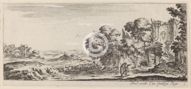 Landscape with Ruins, in or before 1647. Creator: Stefano della Bella.