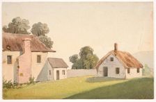 Landscape with Rural Buildings, c1820-1865. Creator: David Claypoole Johnston