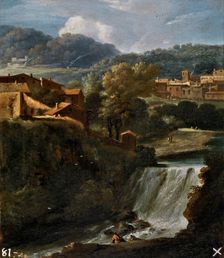 Landscape with Waterfall, between 1650 and 1660. Creator: Gaspard Dughet