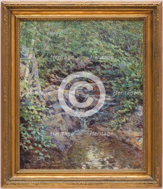 Landscape with Waterfall, c1890. Creator: Robert Reid.