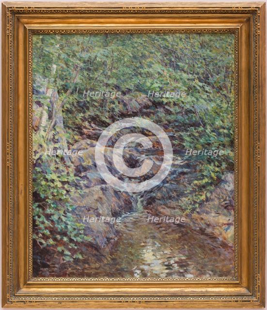 Landscape with Waterfall, c1890. Creator: Robert Reid.