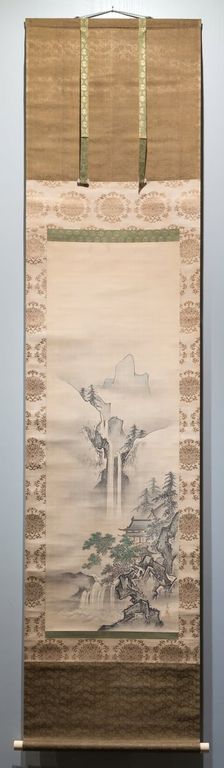 Landscape with Waterfall, Edo period, late 17th-early 18th century. Creator: Kanô Yôboku Tsunenobu