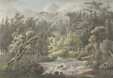 Landscape with Waterfall, late 18th-early 19th century. Creator: Friedrich Christian Klass